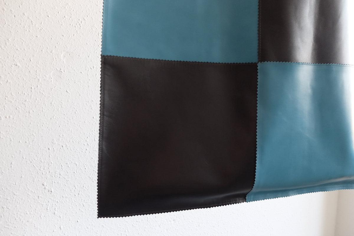 ビッグレザートートバッグ パッチワーク（D）