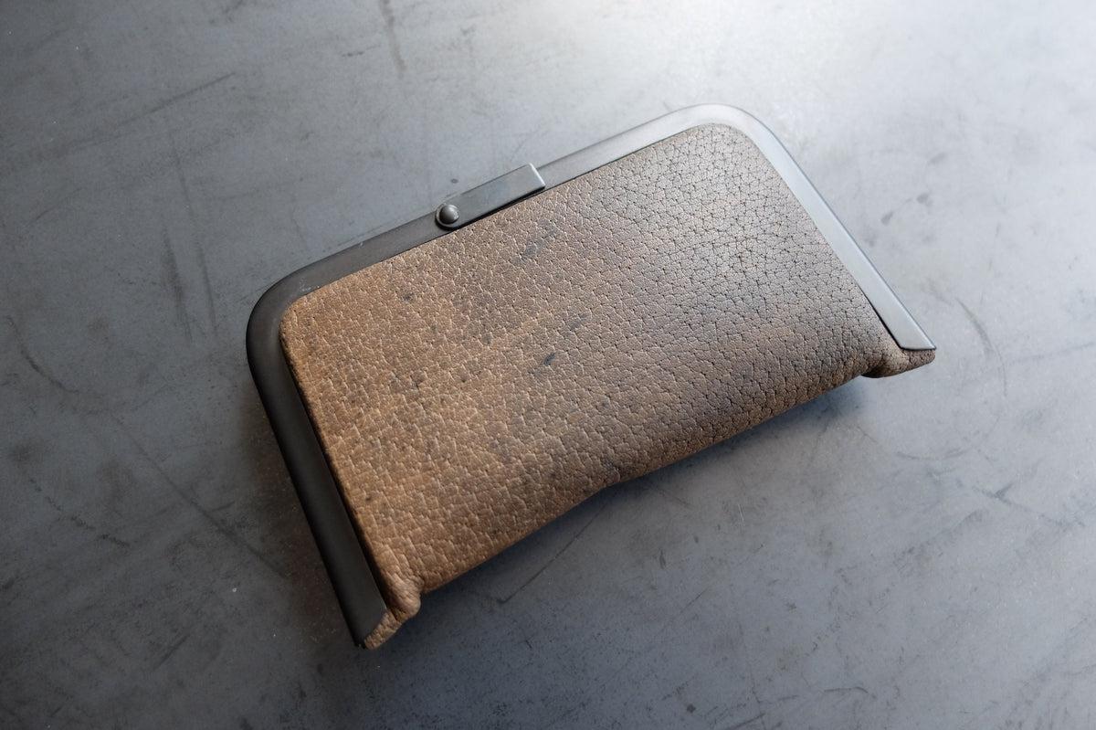 card case ＜猪革墨染＞