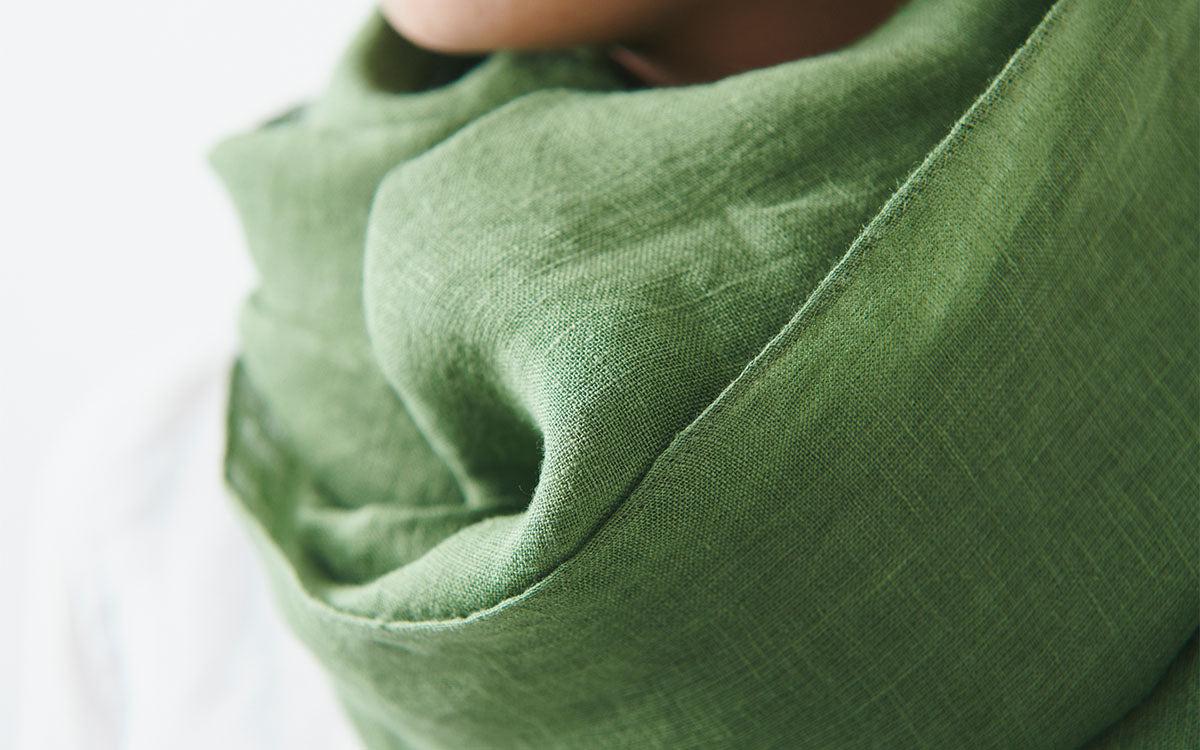 enrica 草木染めリネンストール｜teracotta