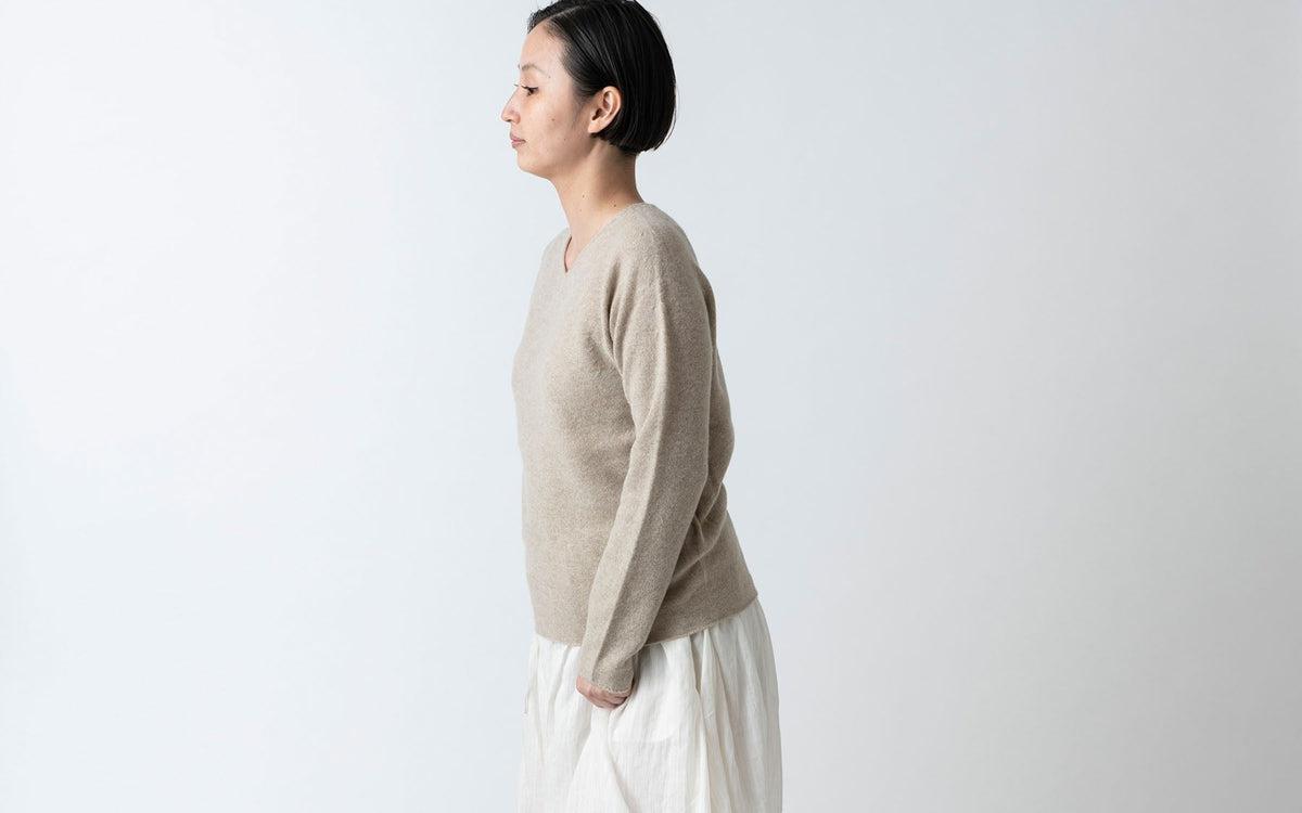 enrica cashmere knit｜camel