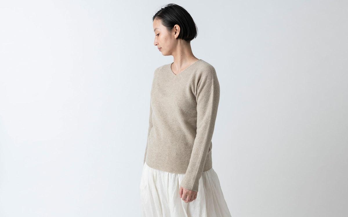 enrica cashmere knit｜natural