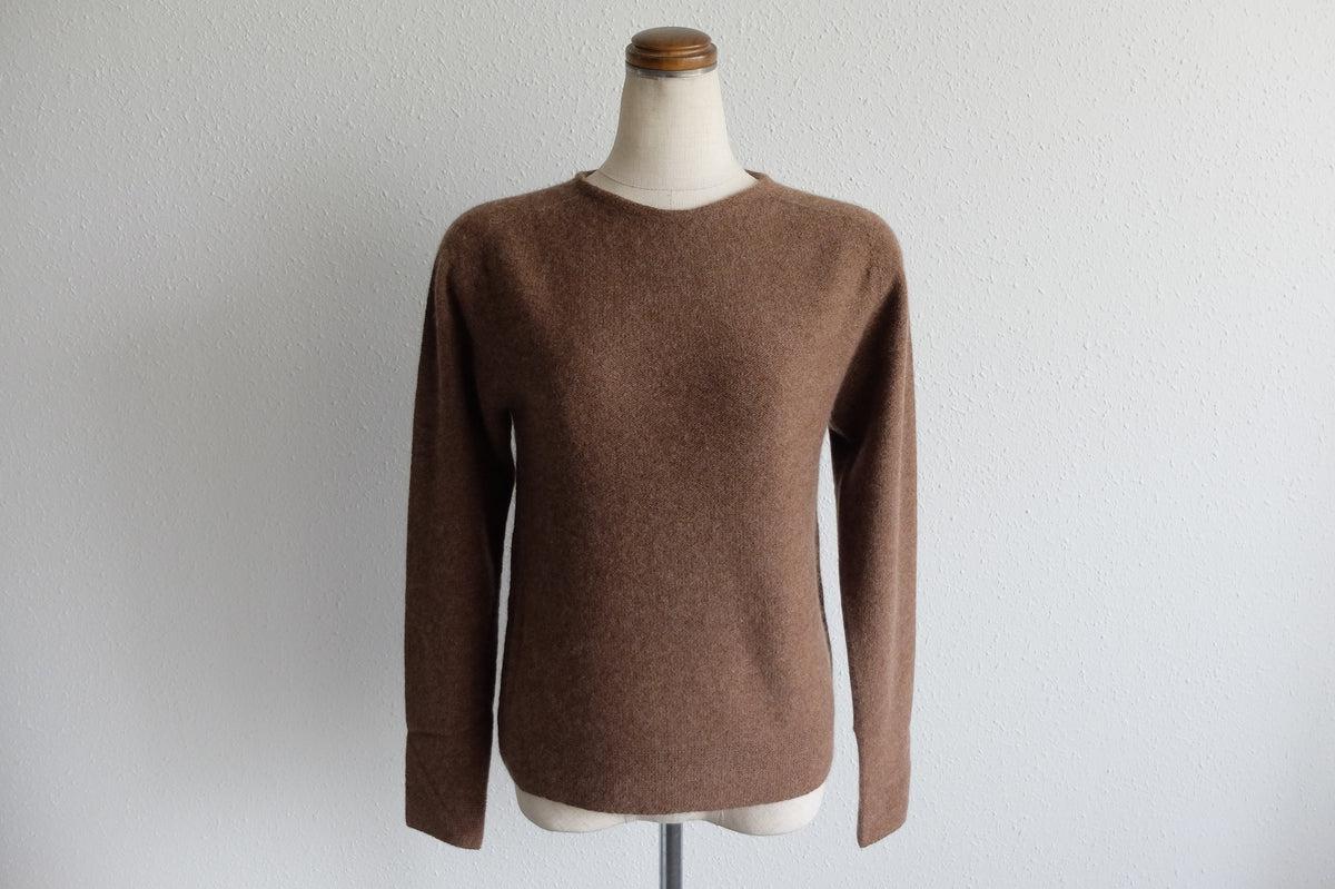enrica cashmere sable knit｜dark brown