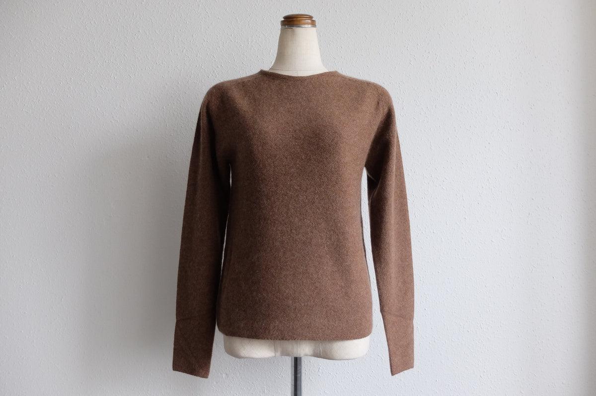 enrica cashmere sable knit｜dark brown