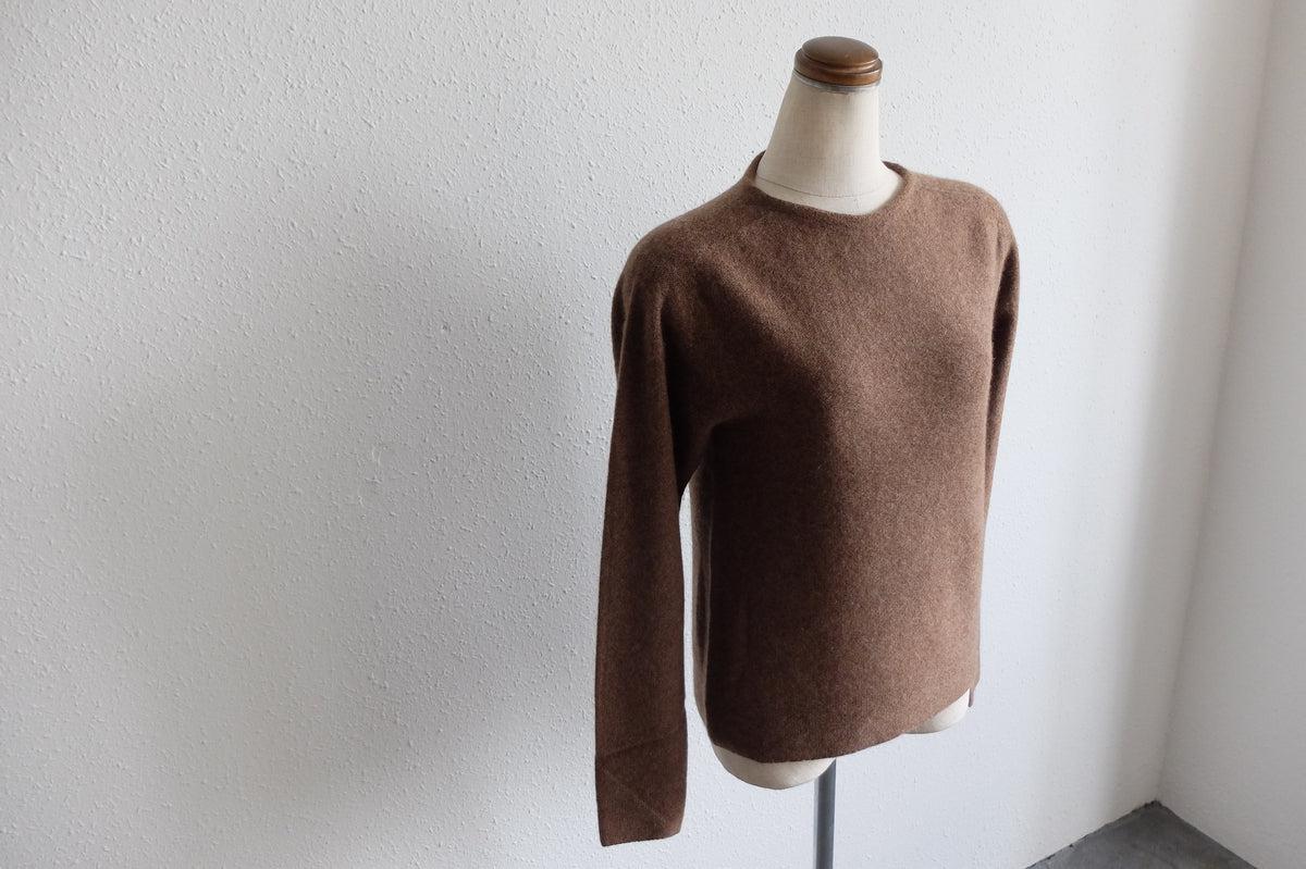 enrica cashmere sable knit｜dark brown