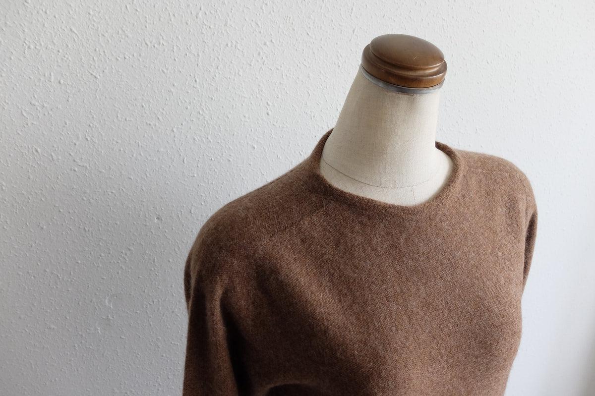 enrica cashmere sable knit｜dark brown