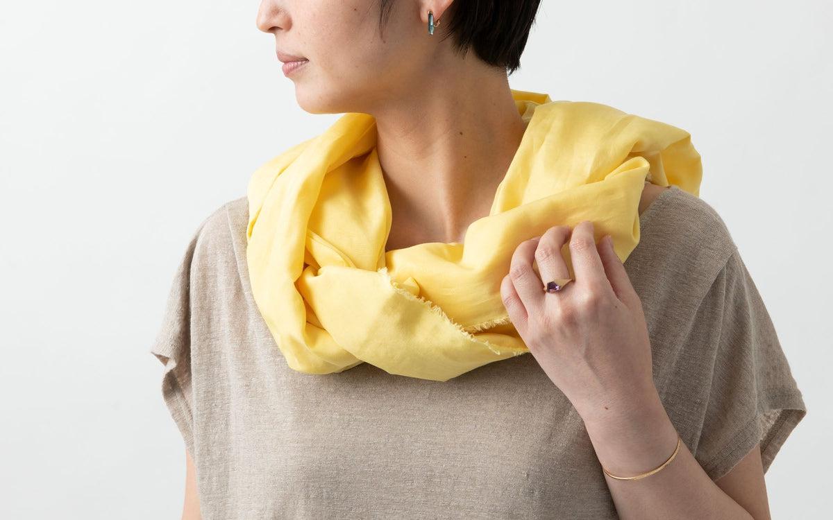 enrica cottonsilk scarf｜botanicalmix