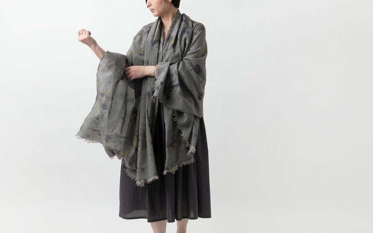 enrica cottonsilk scarf｜botanicalmix