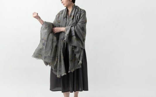 enrica cottonsilk scarf｜botanicalmix