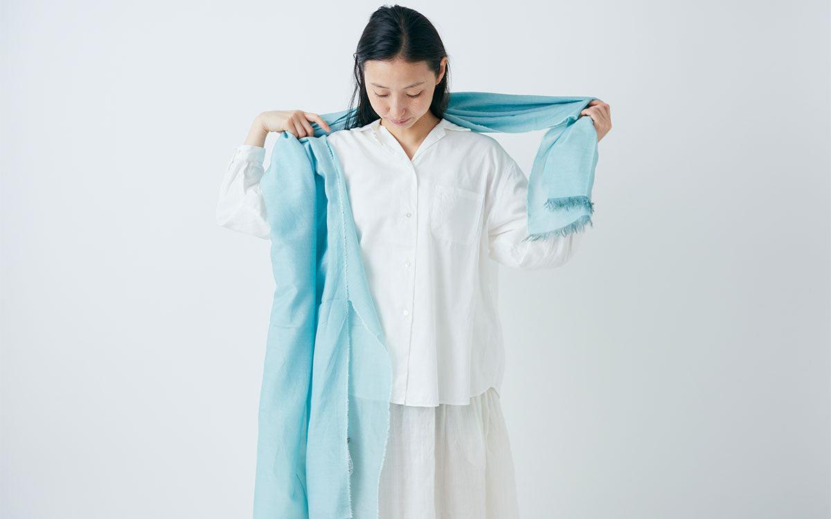 enrica cottonsilk scarf｜fukugiyellow