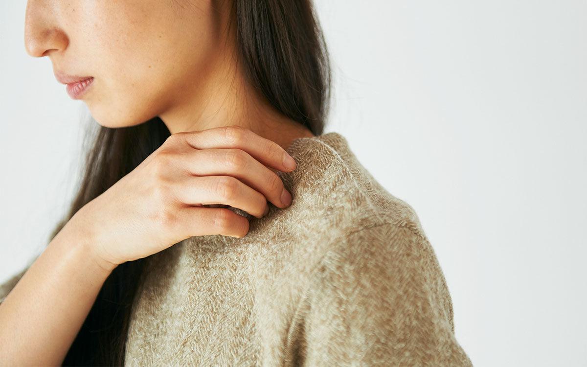 enrica herringbone dress｜black