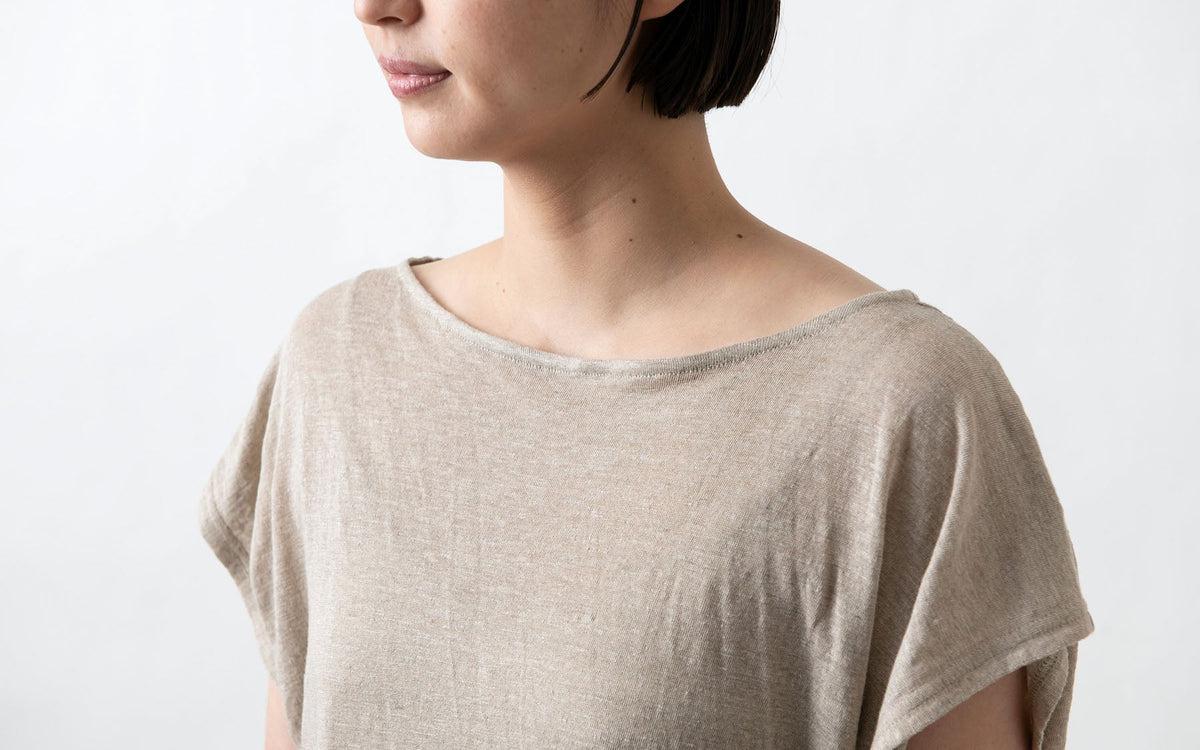 enrica linenknit cutsew｜black