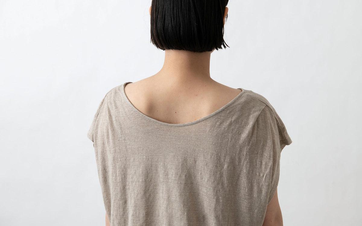 enrica linenknit cutsew｜black