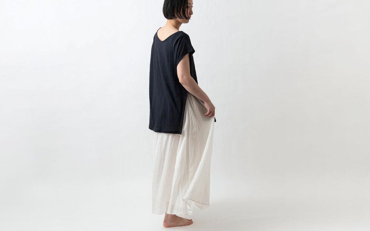 enrica linenknit cutsew｜black