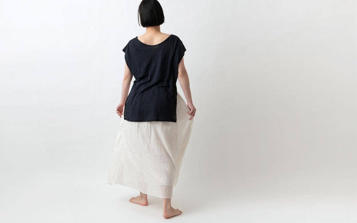 enrica linenknit cutsew｜black