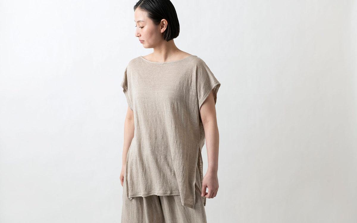 enrica linenknit cutsew｜natural