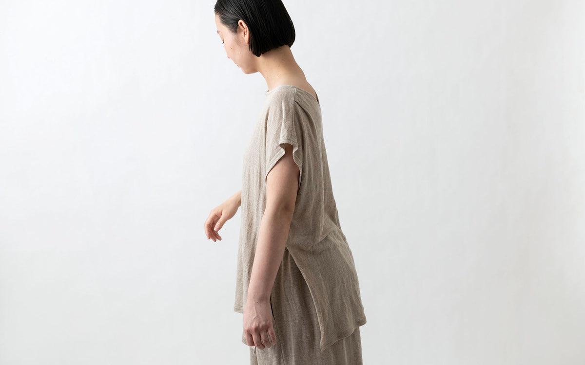 enrica linenknit cutsew｜natural