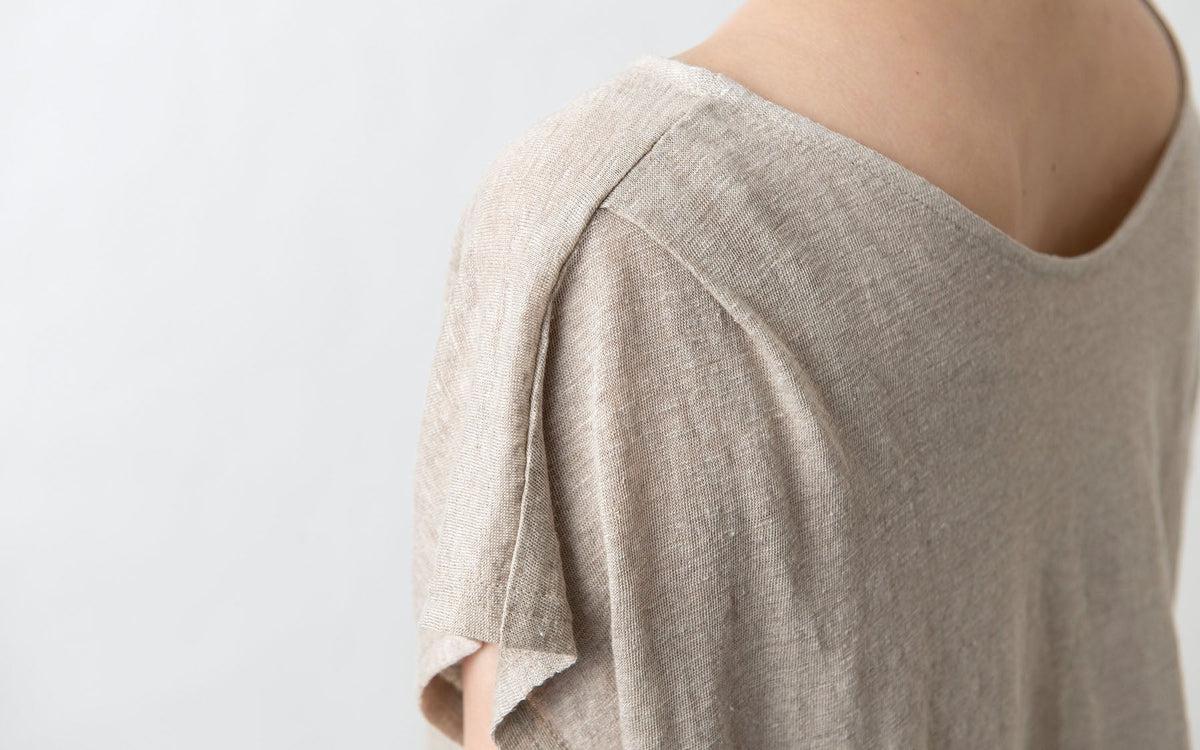 enrica linenknit cutsew｜natural