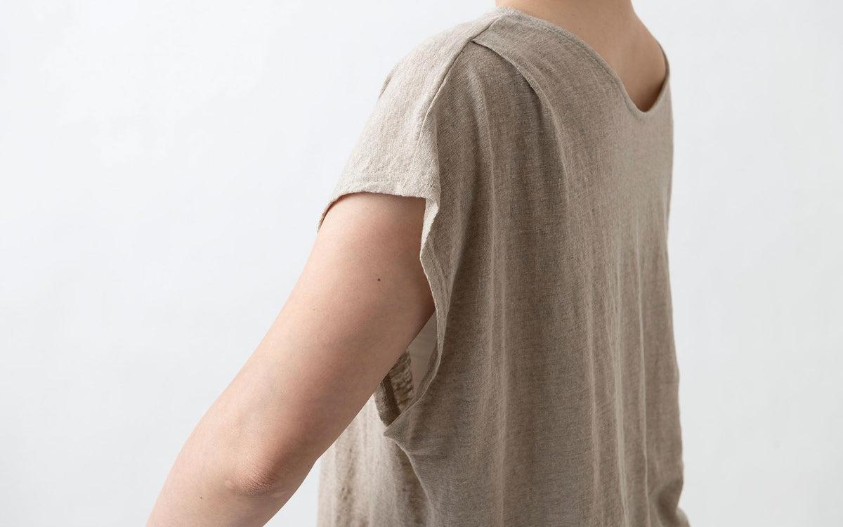 enrica linenknit cutsew｜natural