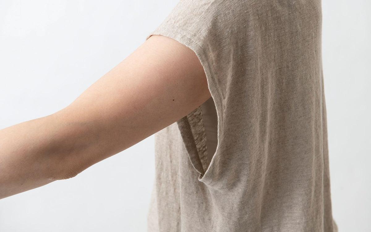 enrica linenknit cutsew｜natural