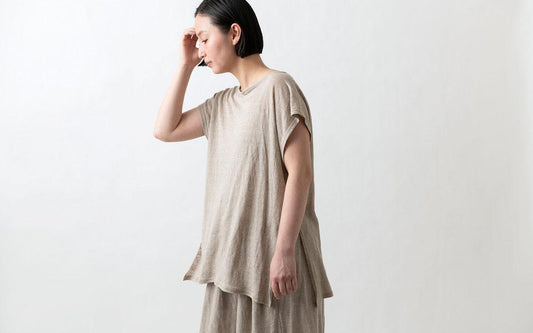 enrica linenknit cutsew｜natural