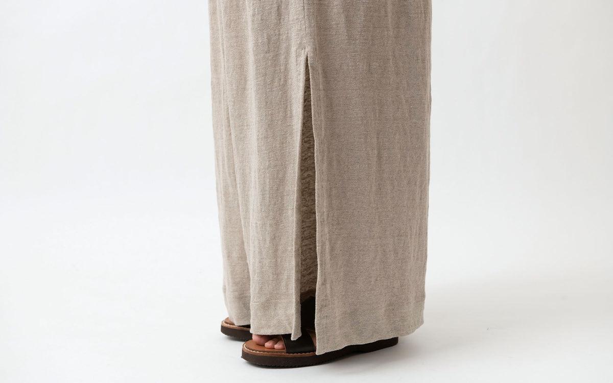 enrica linenknit pants｜black