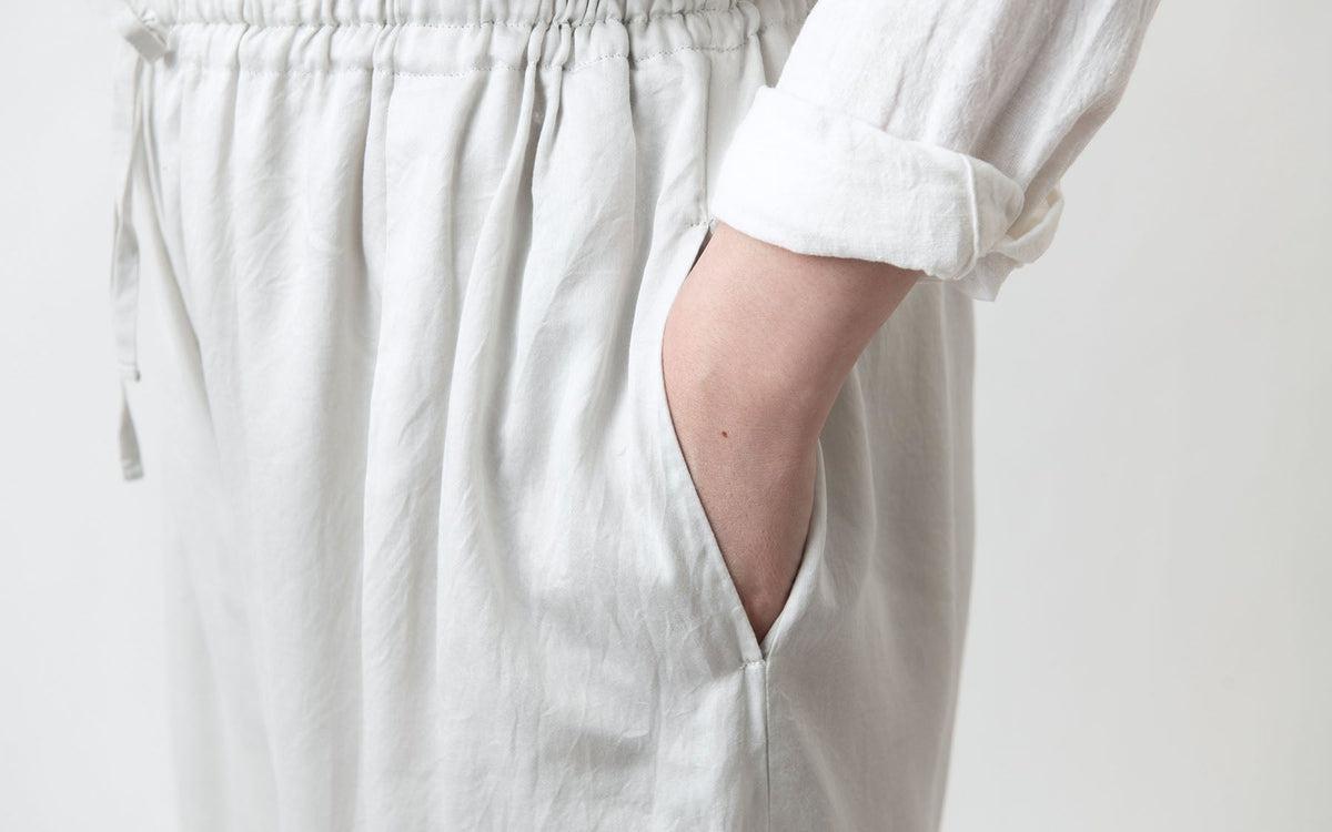 enrica pants lightgrey｜natural dye｜pants081