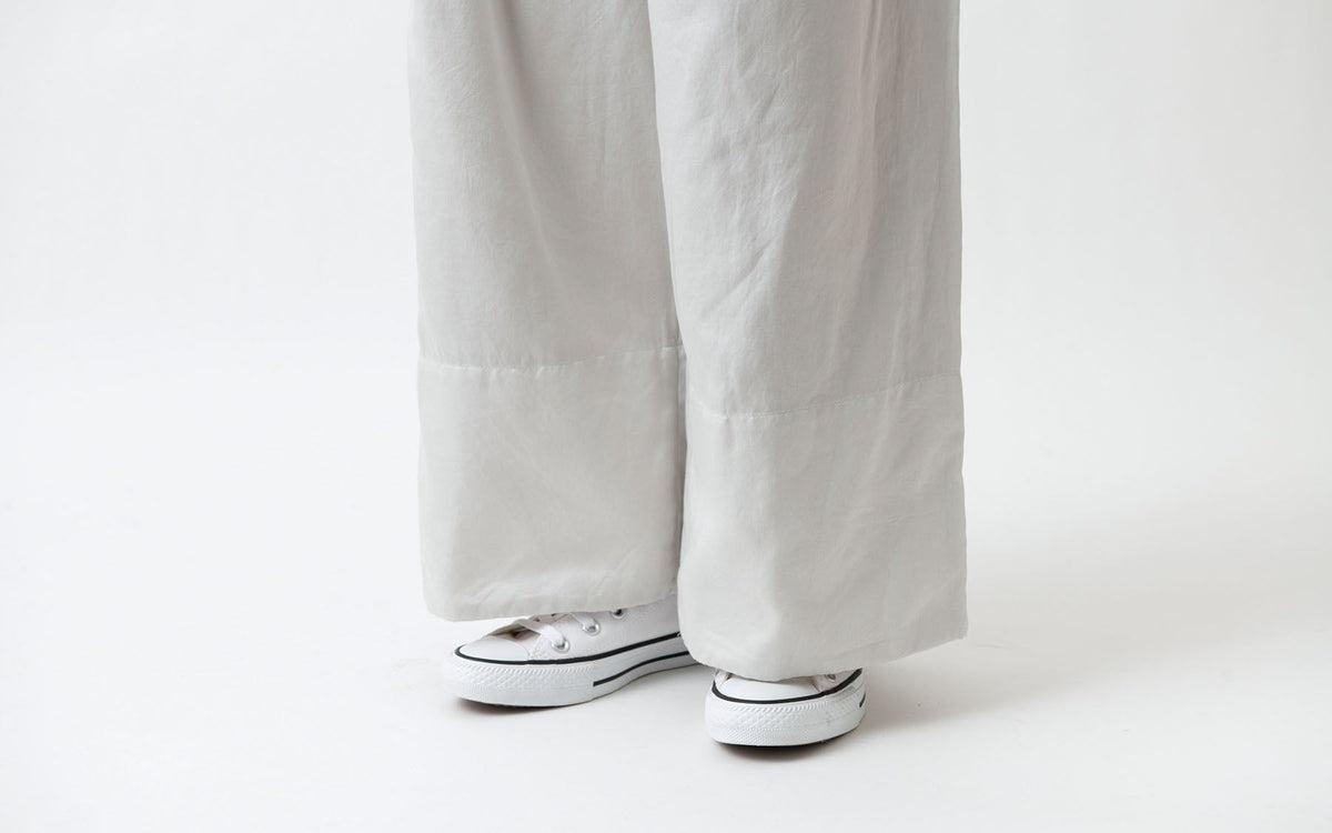 enrica pants lightgrey｜natural dye｜pants081