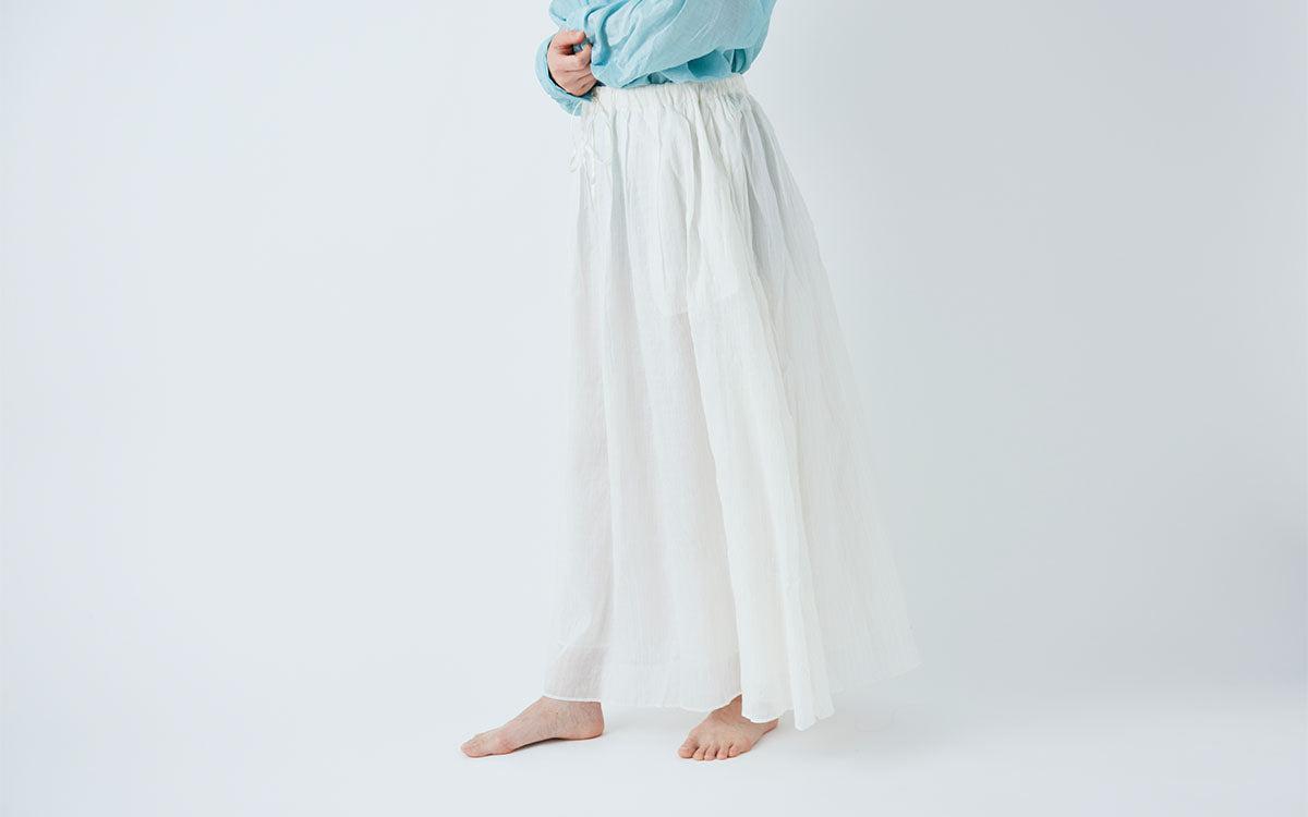 enrica skirt cottonsilk｜natural｜skirt014