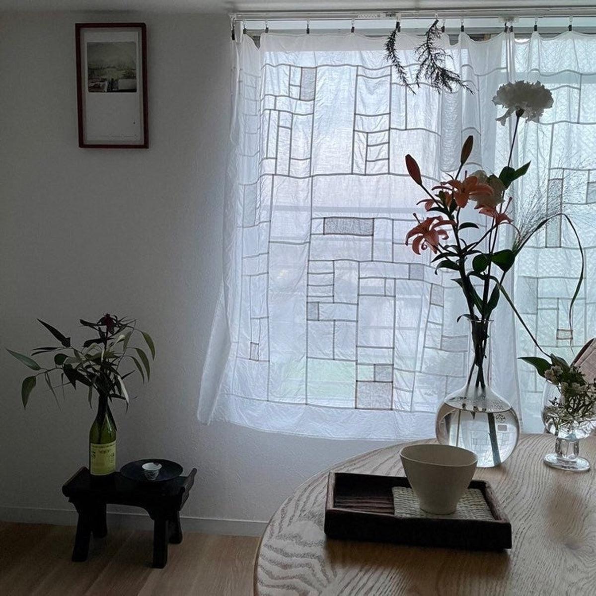 【オーダーメイド】ポジャギカーテン｜コットン×リネン