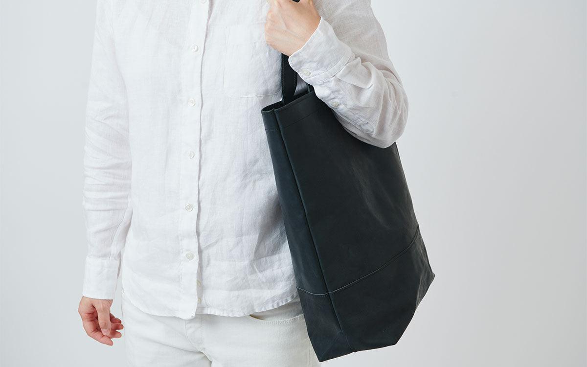 レザートートバッグ black ＜L＞