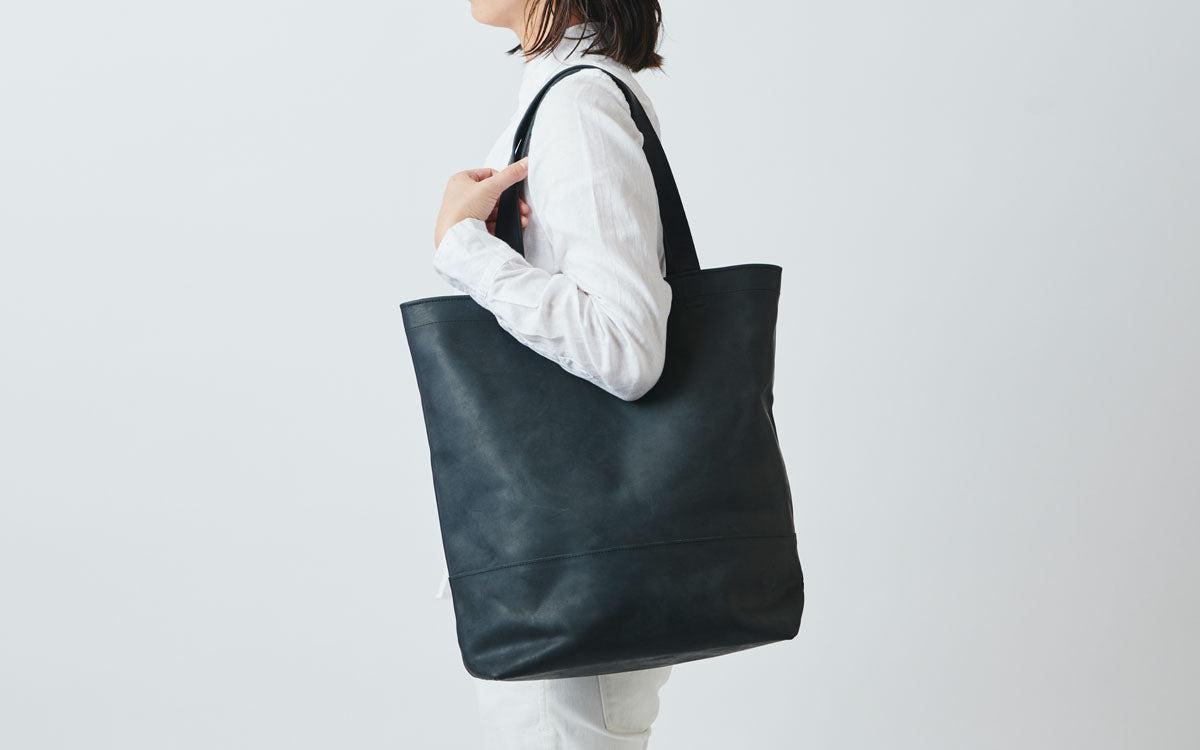 レザートートバッグ black ＜L＞