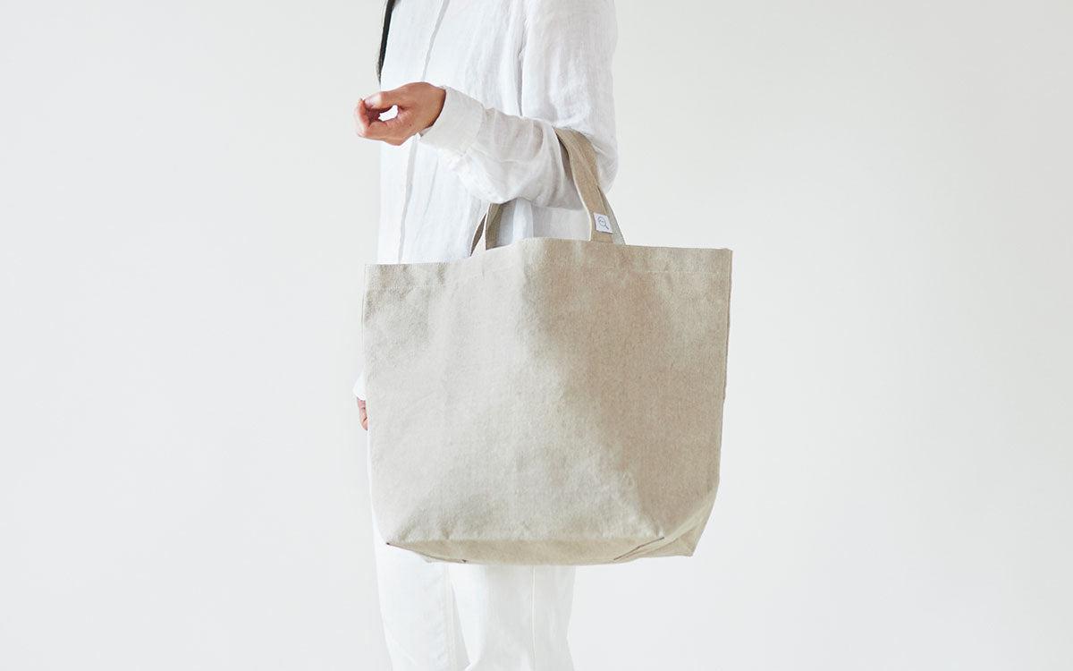 【受注製作】リネン帆布のトートバッグ M