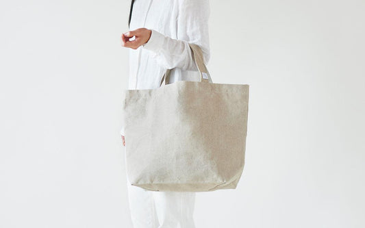 【受注製作】リネン帆布のトートバッグ M