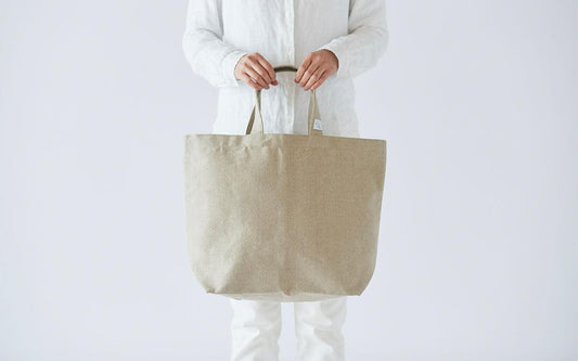 【受注製作】リネン帆布のトートバッグ M