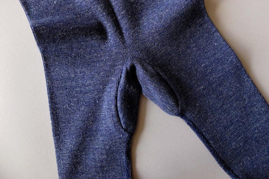 リネンニットレギンス マチ付き｜TOPダークネイビー｜2 size