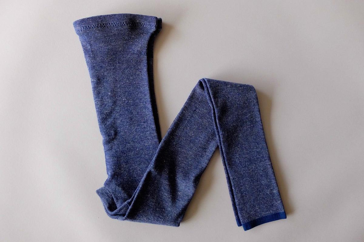 リネンニットレギンス マチ付き｜TOPダークネイビー｜2 size
