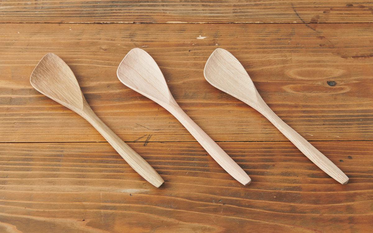 すくえる木べら チーク｜無塗装