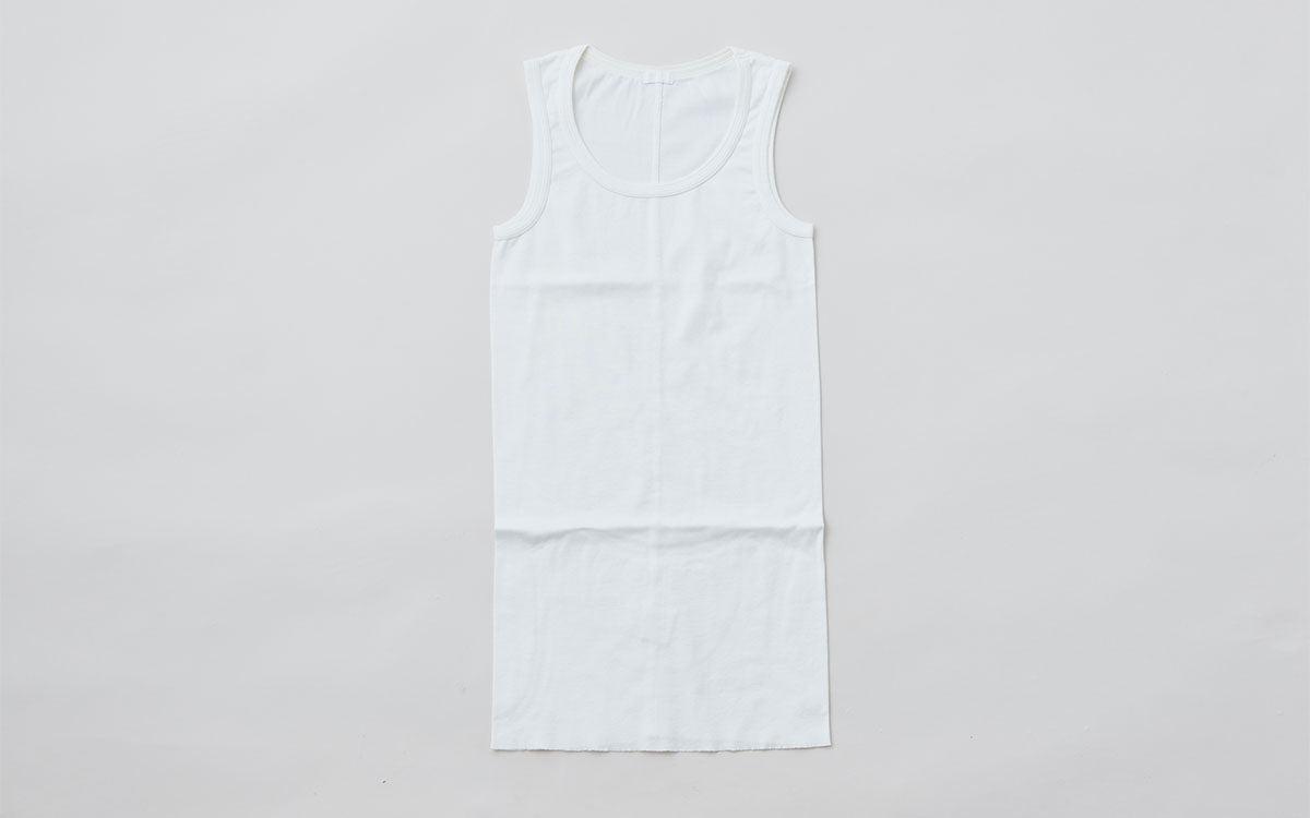 yohaku 5本針タンクトップ｜ホワイト｜レディース