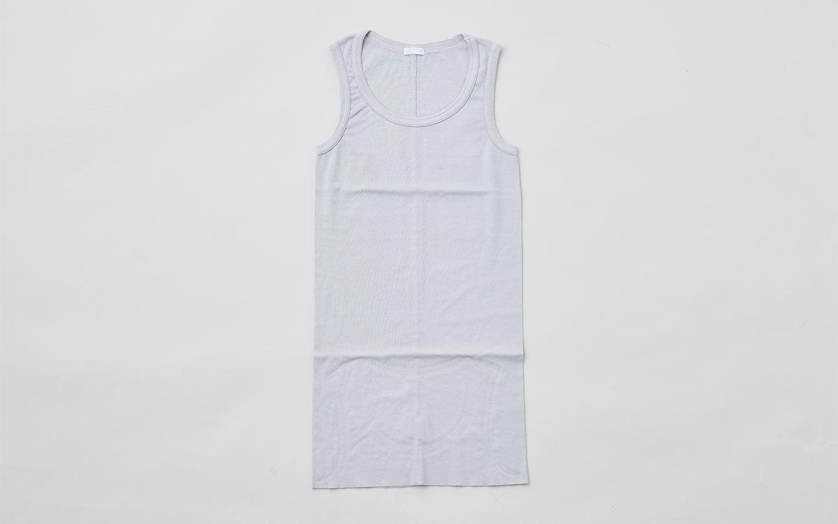 yohaku 5本針タンクトップ｜ライトグレー｜レディース