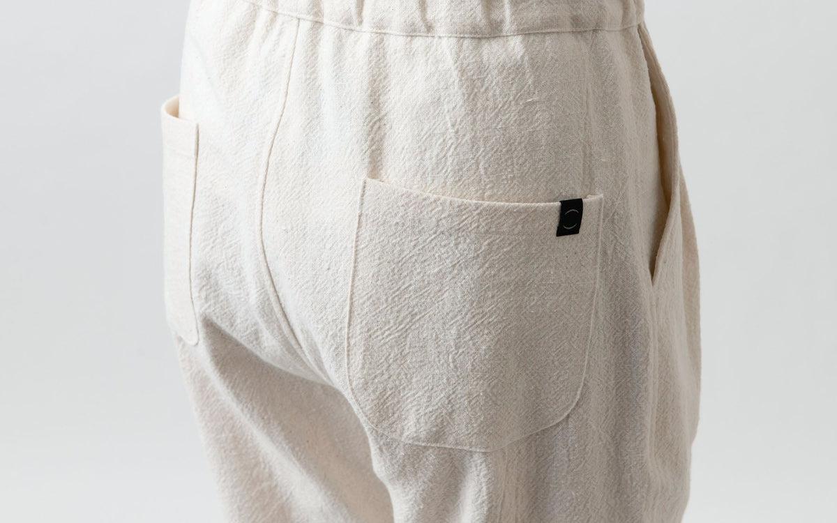 yohaku 備後節織パンツ｜生成り｜unisex3size