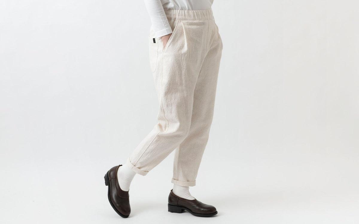 yohaku 備後節織パンツ｜生成り｜unisex3size