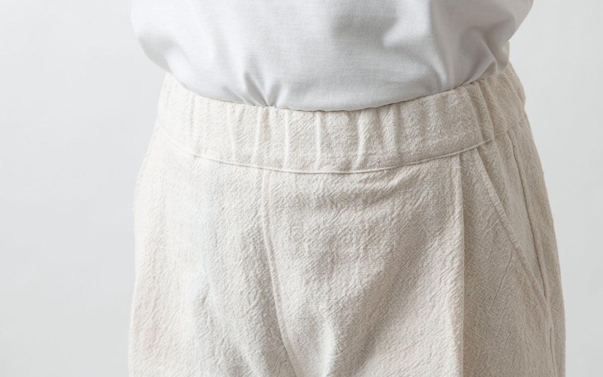 yohaku 備後節織パンツ｜生成り｜unisex3size