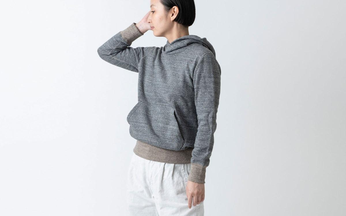 yohaku 茶綿プルパーカー｜チャコール｜unisex4size