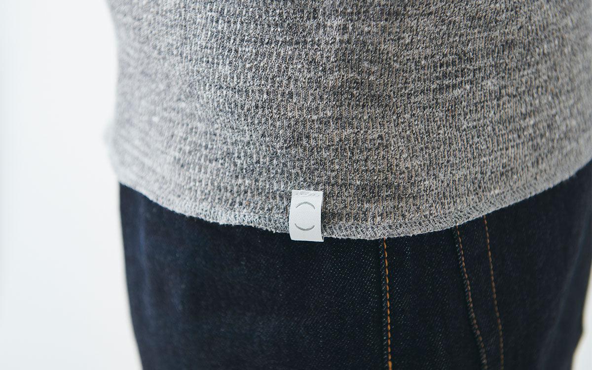 yohaku 茶綿サーマル長袖｜ブラック｜unisex4size