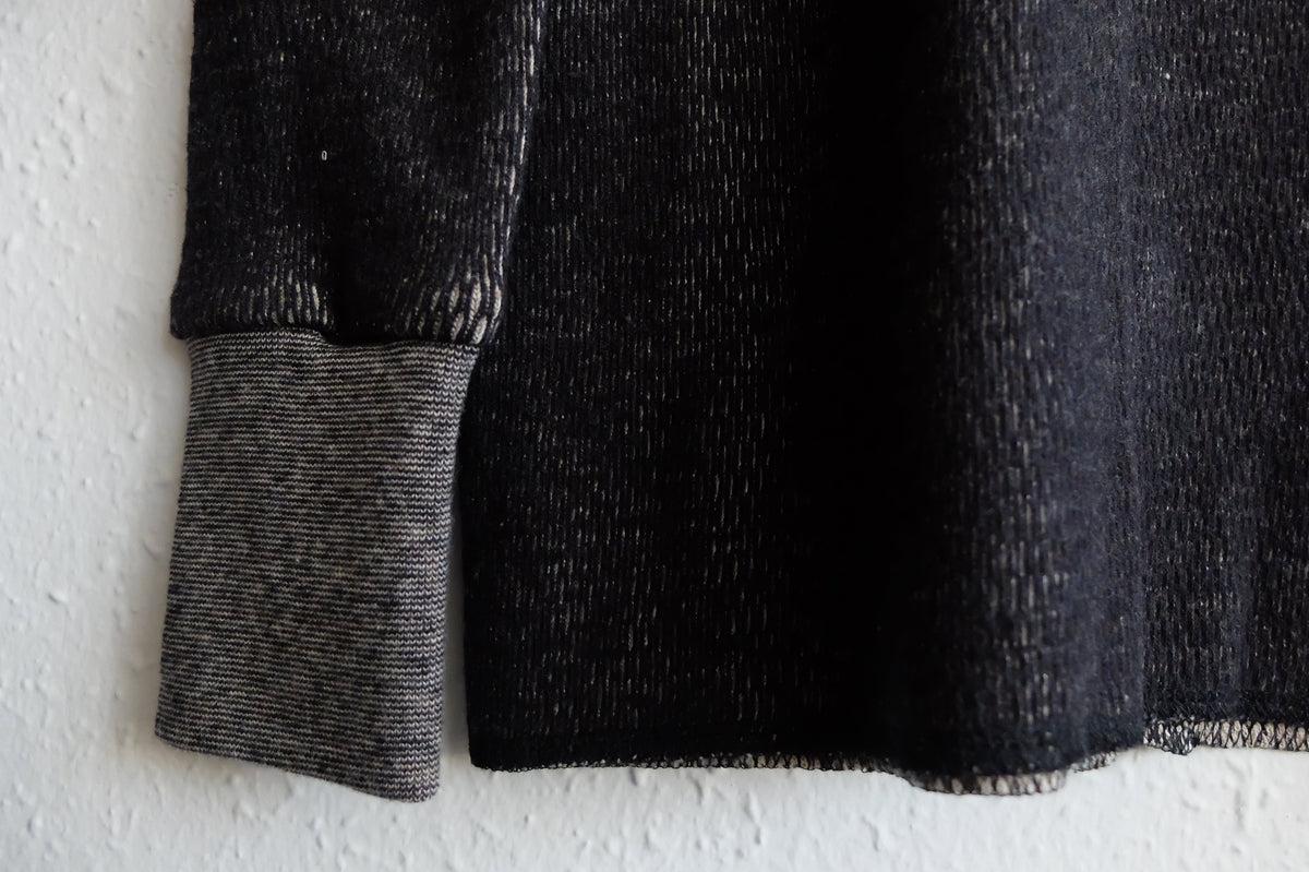 yohaku 茶綿サーマル長袖｜ブラック｜unisex4size