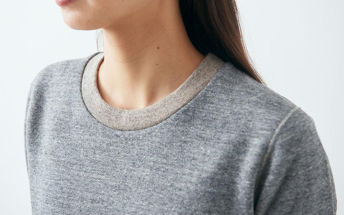 yohaku 茶綿トレーナー｜チャコール｜unisex4size