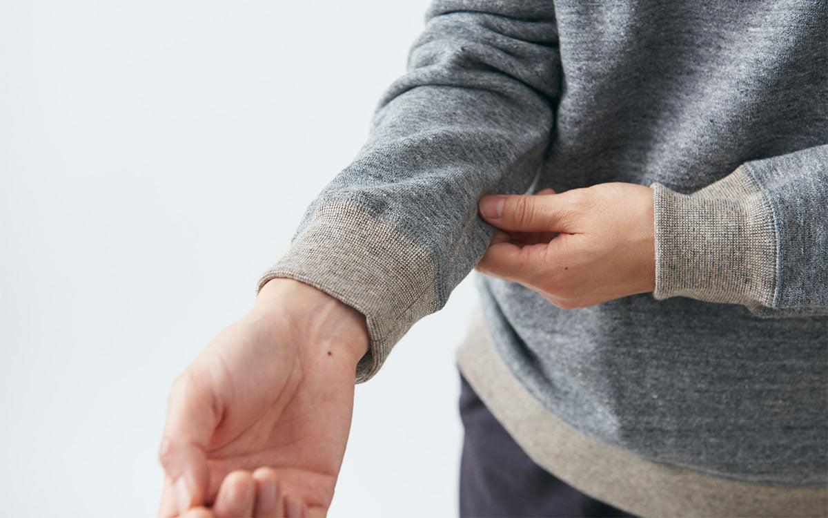 yohaku 茶綿トレーナー｜チャコール｜unisex4size