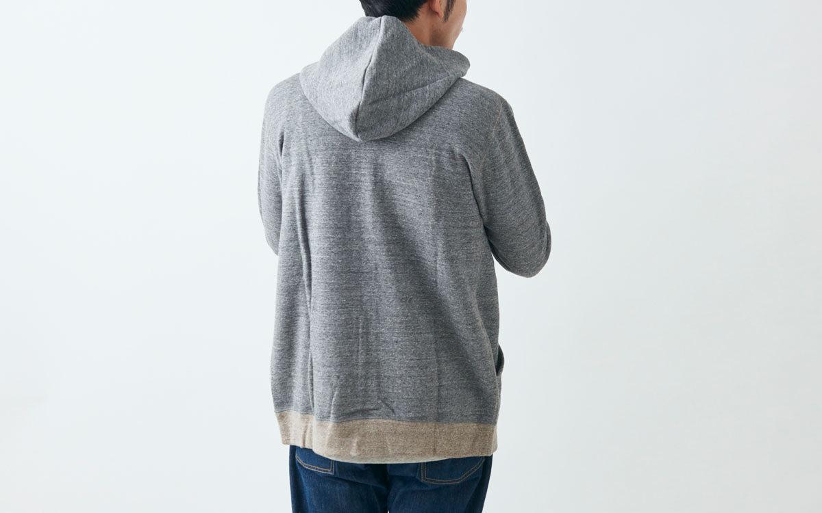 yohaku 茶綿ジップパーカー｜チャコール｜unisex4size