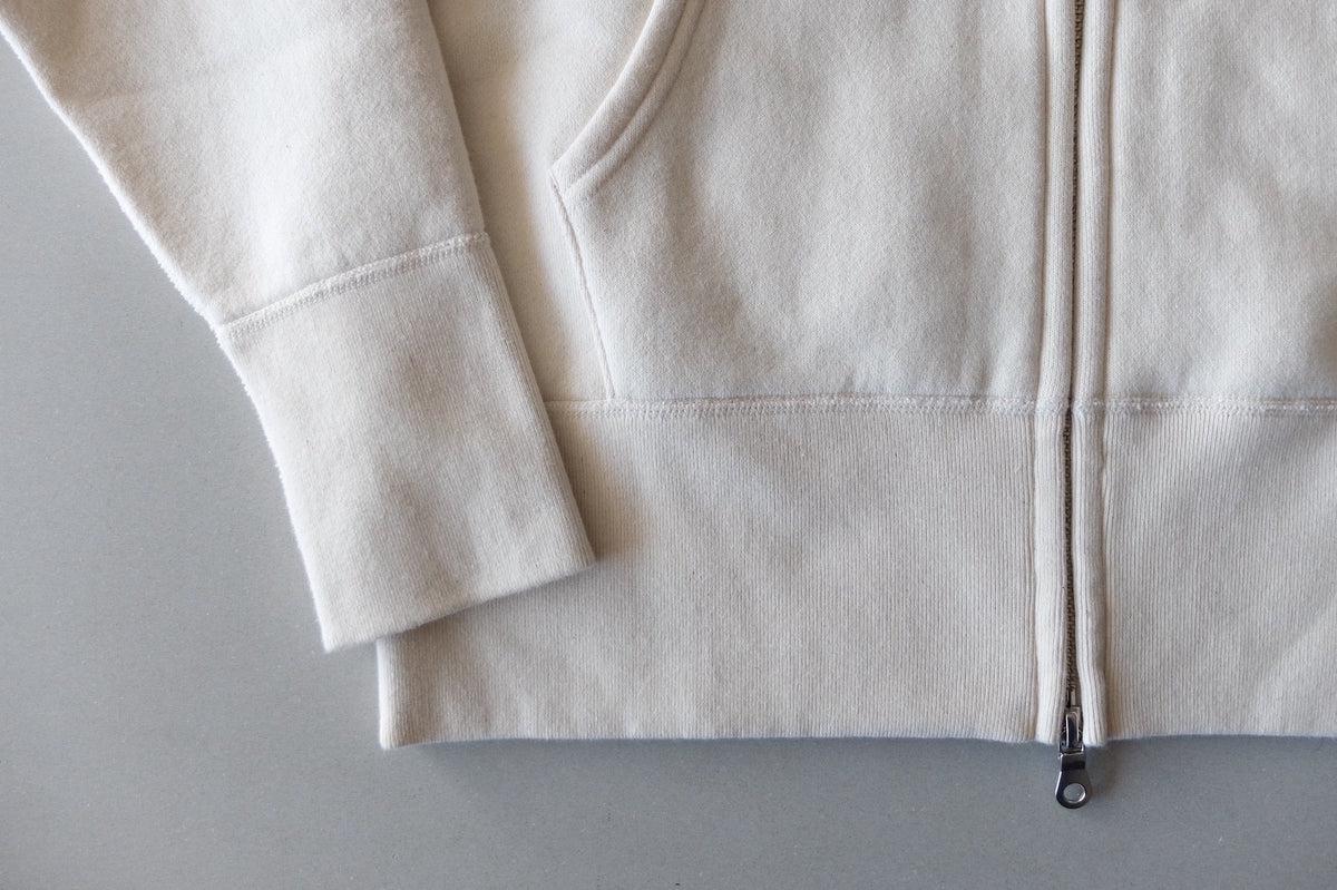 yohaku 裏起毛ラグランジップパーカー キナリ｜unisex 3 size