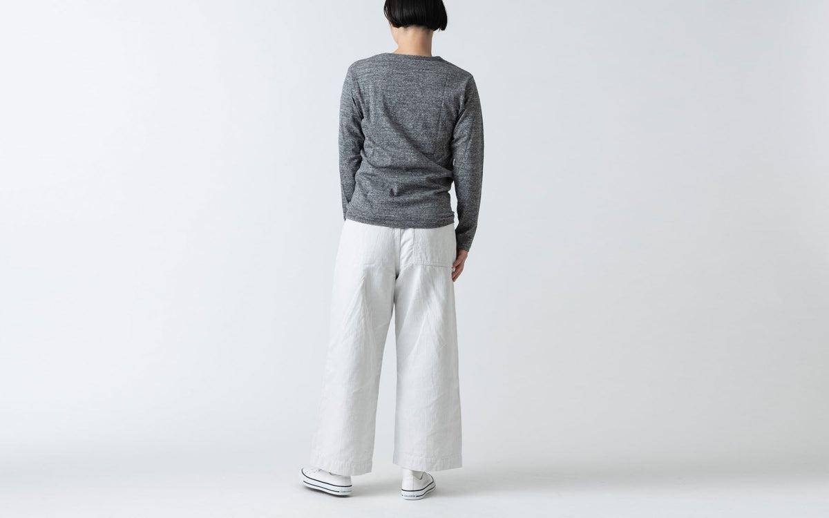 yohaku TUTU 長袖Tシャツ｜チャコール杢｜unisex3size